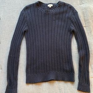 Club Monaco navy cable knit sweater in slim fit size XS